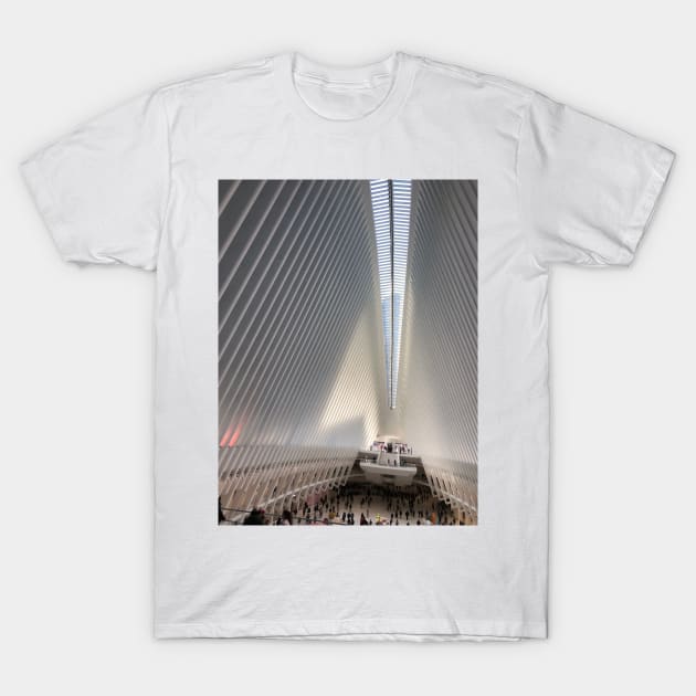 The NYC Oculus Looks Like a Spaceship T-Shirt by hannahehansen